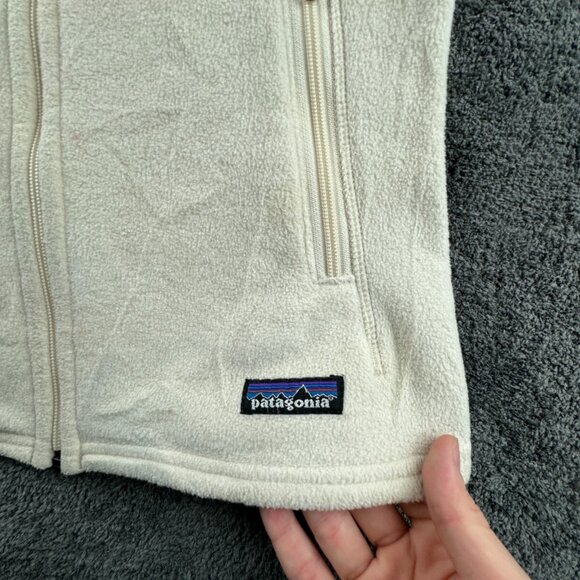 Patagonia Synchilla Women’s Fleece Vest Small Full Zip Outdoors W Pockets, Logo - Picture 6 of 16